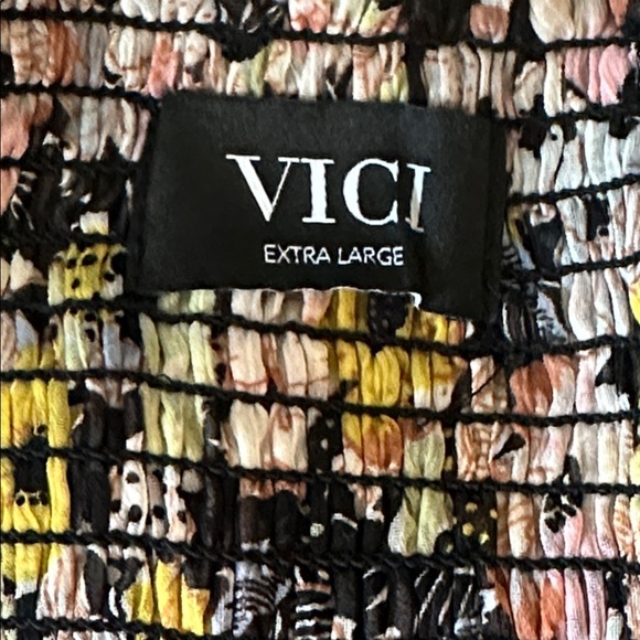 Vici Floral Print Chiffon Midi Dress. Size XL - Picture 7 of 7